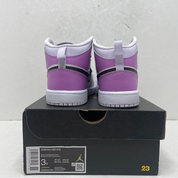 Nike Air Jordan 1 Retro Mid PS “Barely Grape” 2023 - Picture 4 of 4